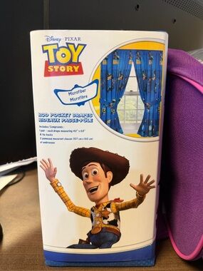 Disney Toy Story Blue Curtains Rod Pocket Drapes